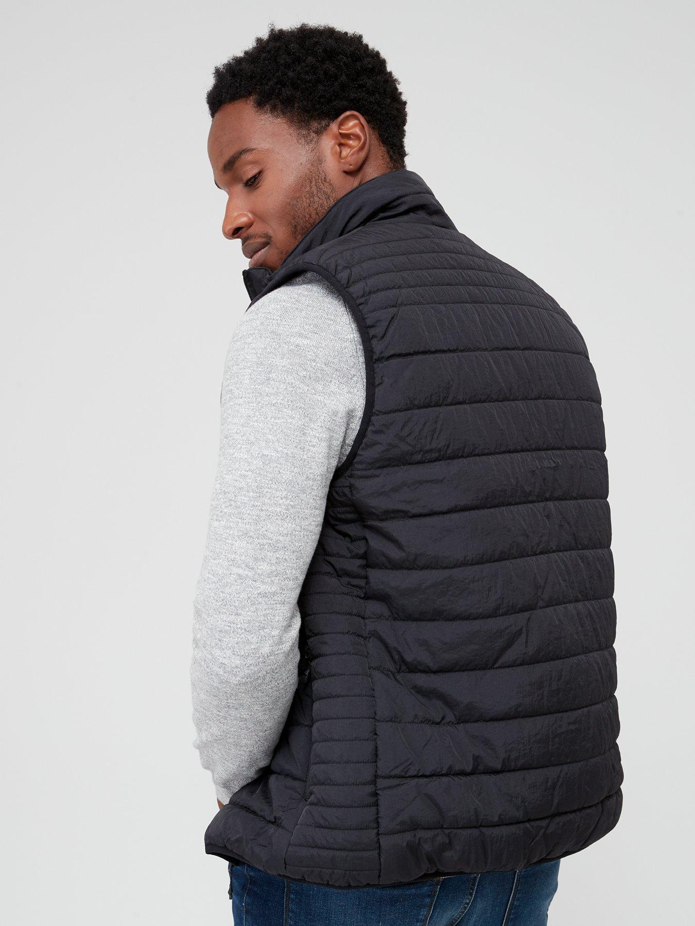 Image 2 of 4 of Everyday Crinkle Nylon Lightweight Padded Gilet - Black