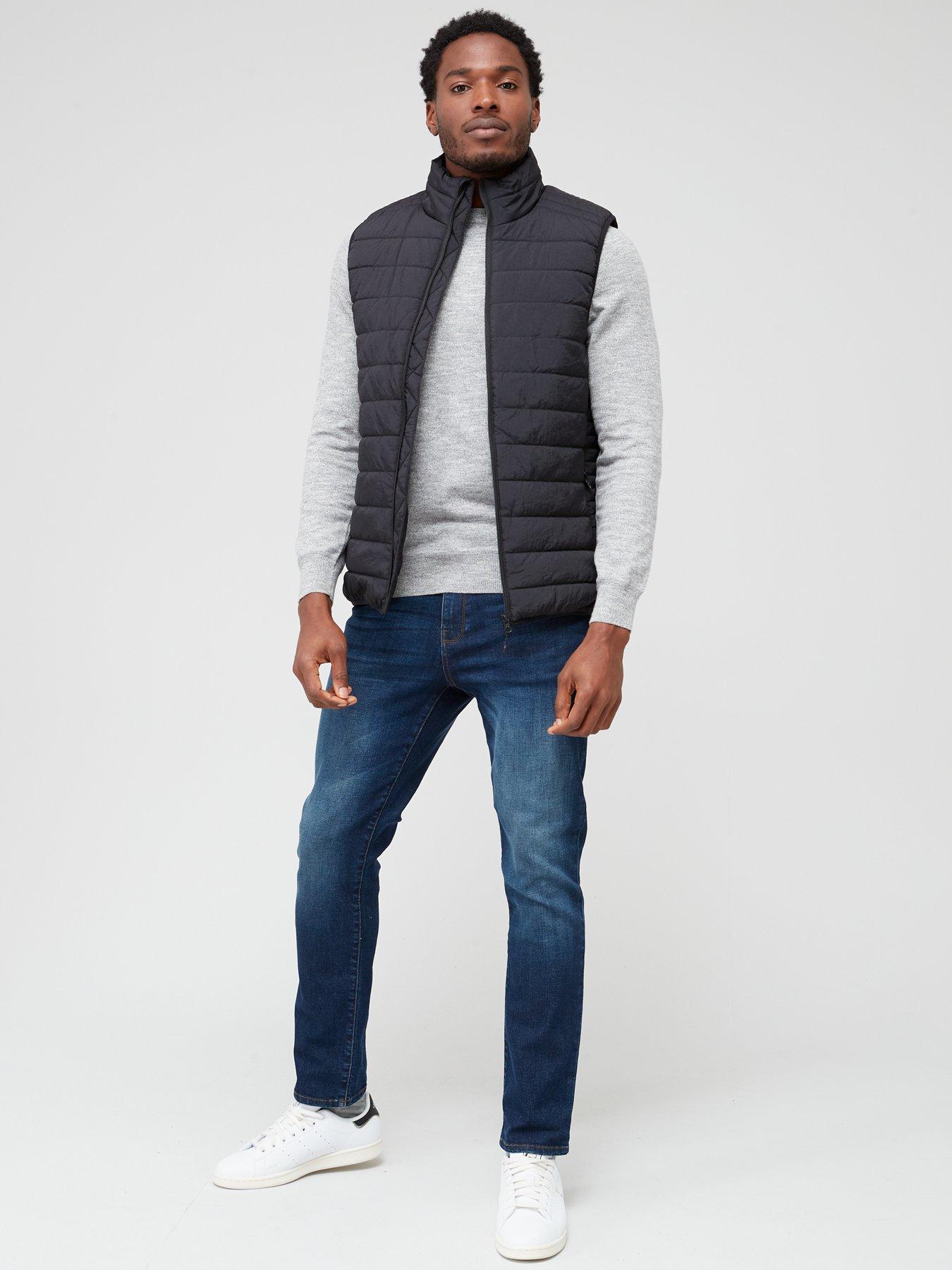 Image 3 of 4 of Everyday Crinkle Nylon Lightweight Padded Gilet - Black