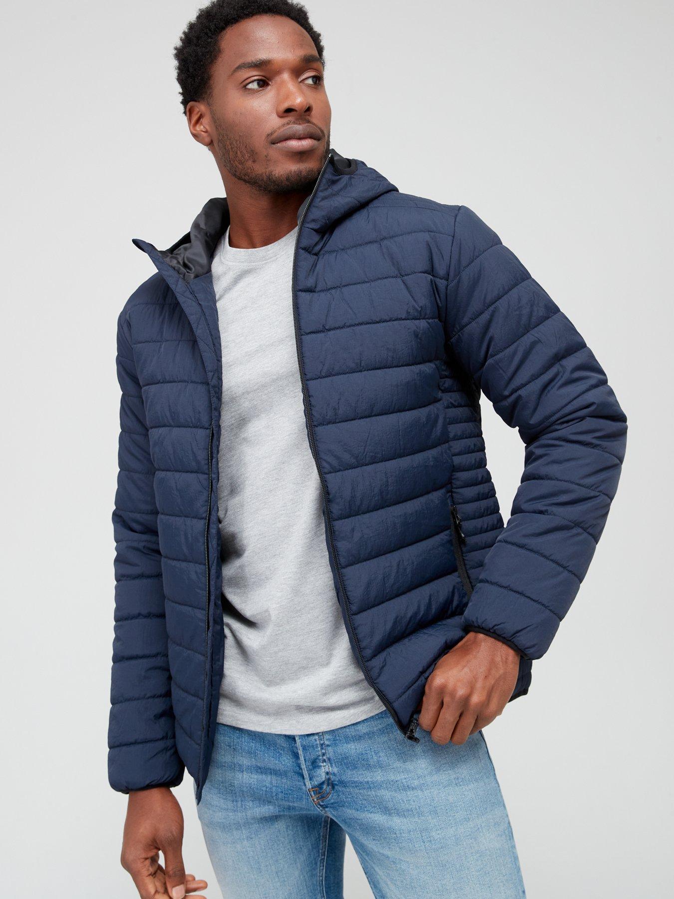 Everyday Crinkle Nylon Lightweight Padded Jacket Navy
