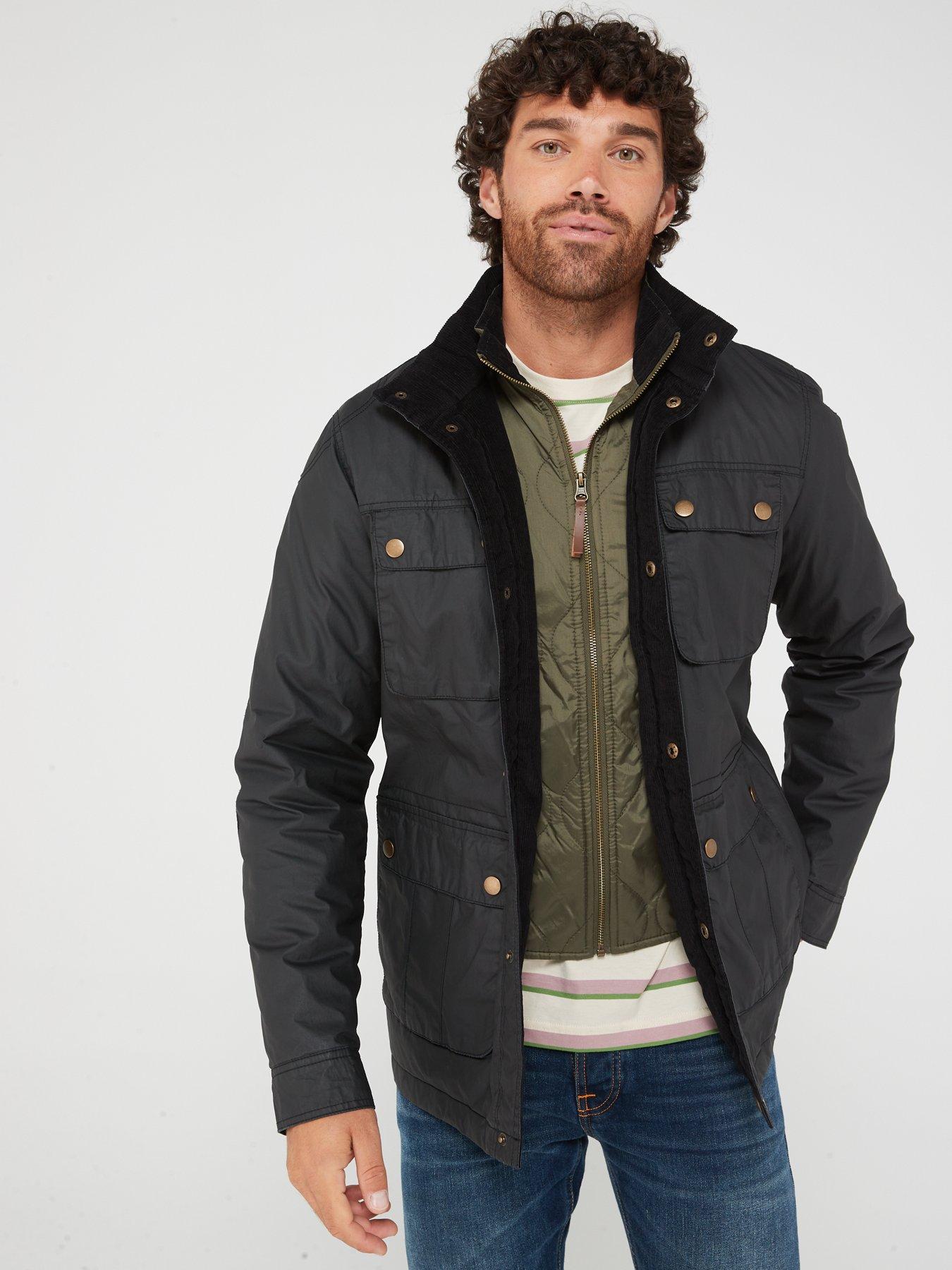 Mens wax jacket on sale sale