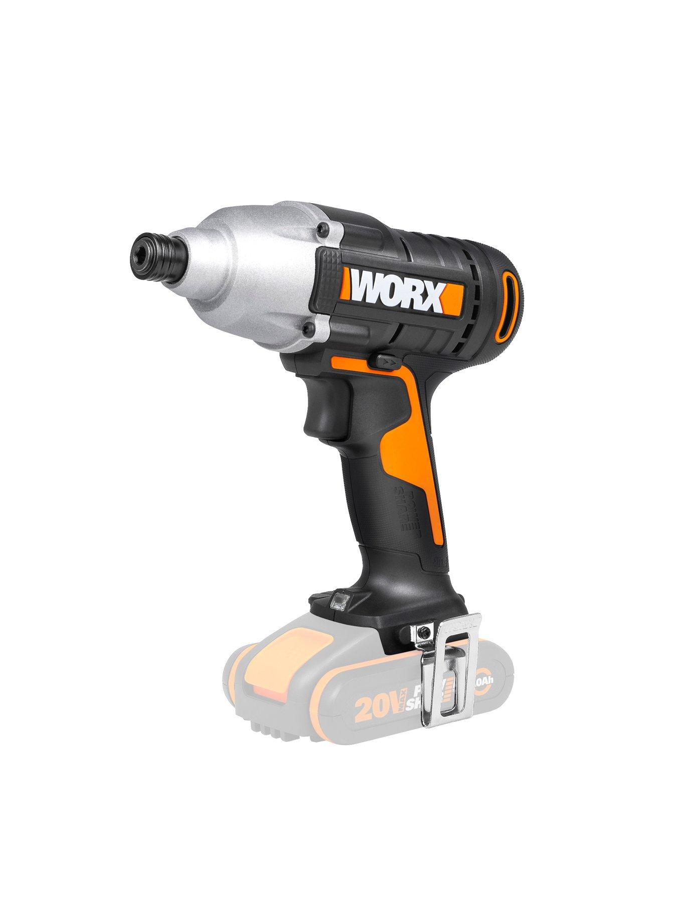 Image 3 of 7 of Worx 20V Drill Twin Pack Hammer Drill &amp; Impact Driver with x2.0Ah Battery and Charger