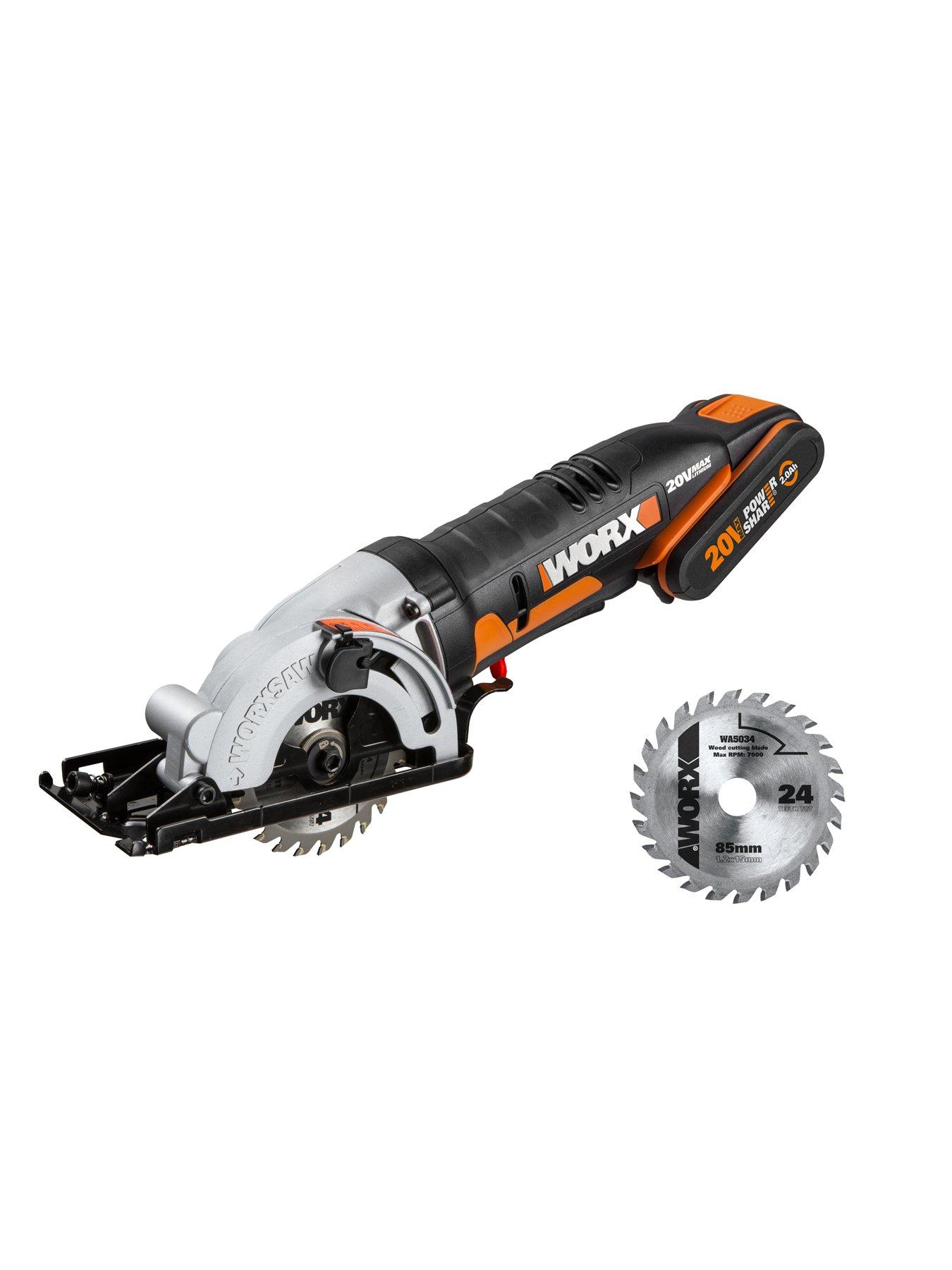 Worx 20V Cordless Compact 85mm Circular Saw WX527 very