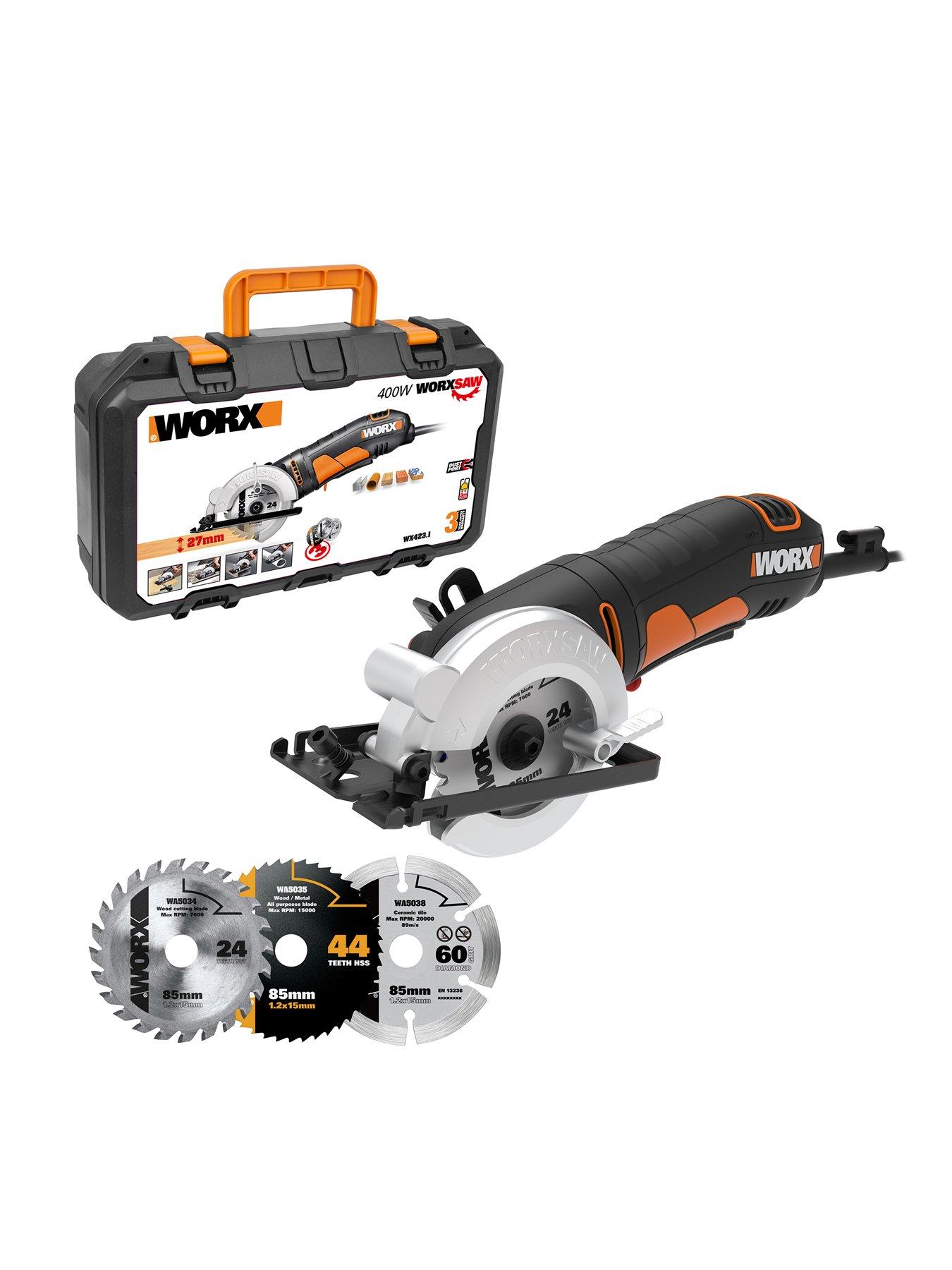 Worx 400W 85mm Compact circular Saw WX423.1 very