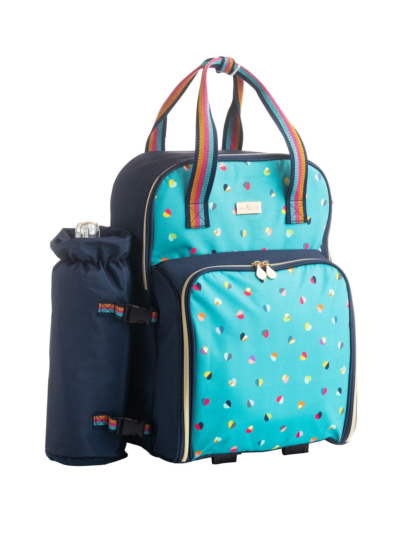 Insulated Picnic Backpack for 2 Persons with Full Set of