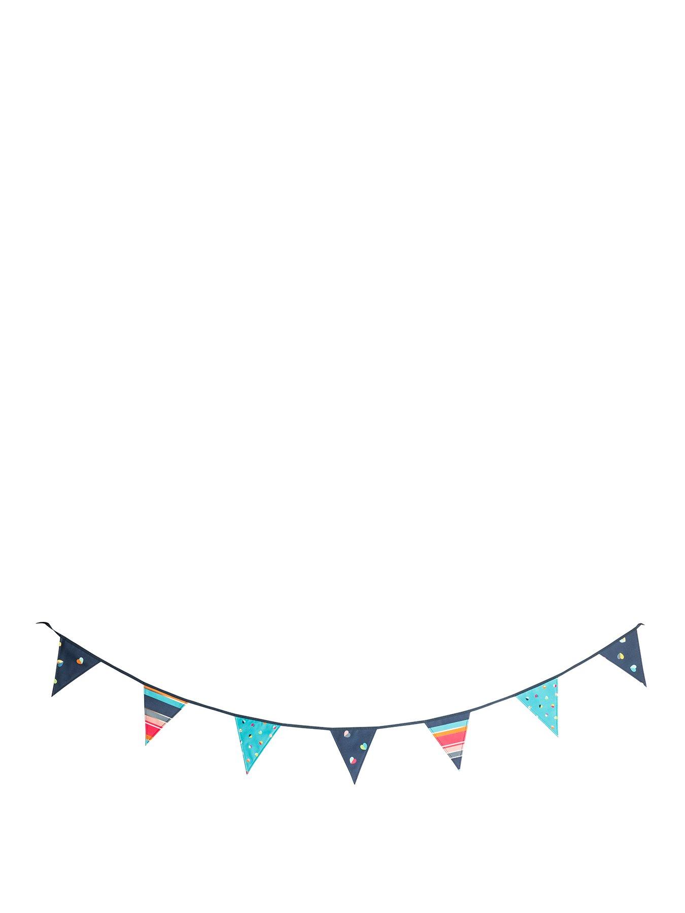 undefined Confetti Mini Decorative Reuseable Picnic Outdoor Bunting (6m) 15 Flags