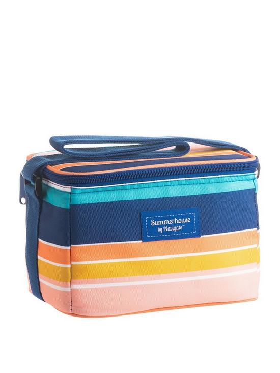 stillFront image of navigate-riviera-insulated-personal-picnic-cool-bag-stripe