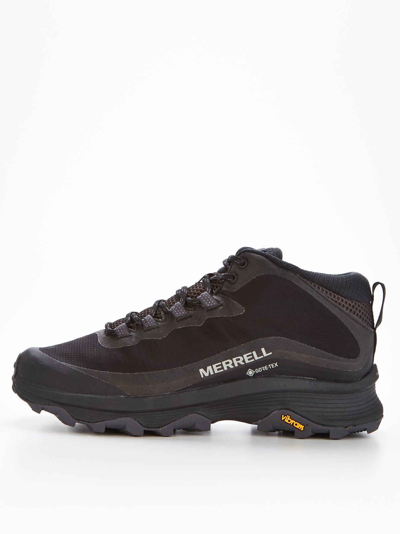 Merrell MOAB Speed Mid Gore-tex Shoes - Black/Grey | very.co.uk