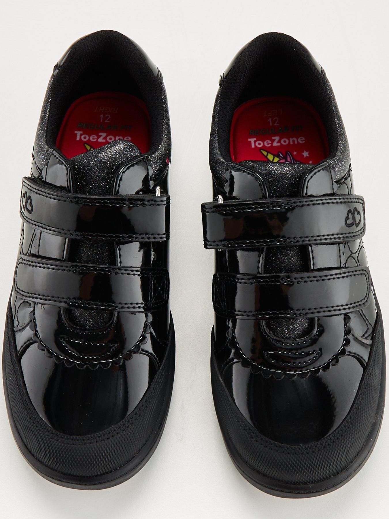 Black strap trainers online