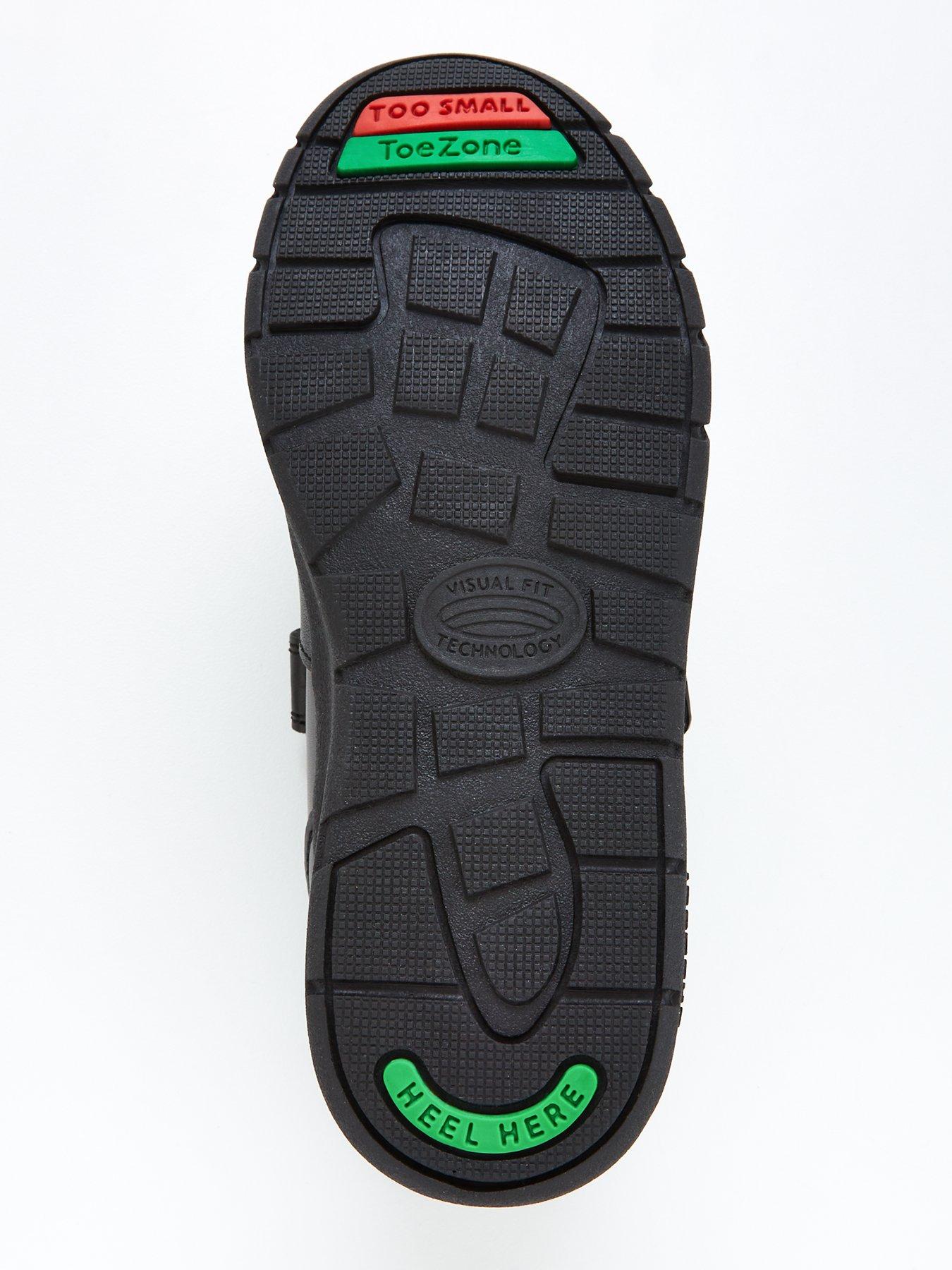 Image 5 of 6 of The Very Collection Toezone Football Sole Strap Leather School Shoe Trainers - Black