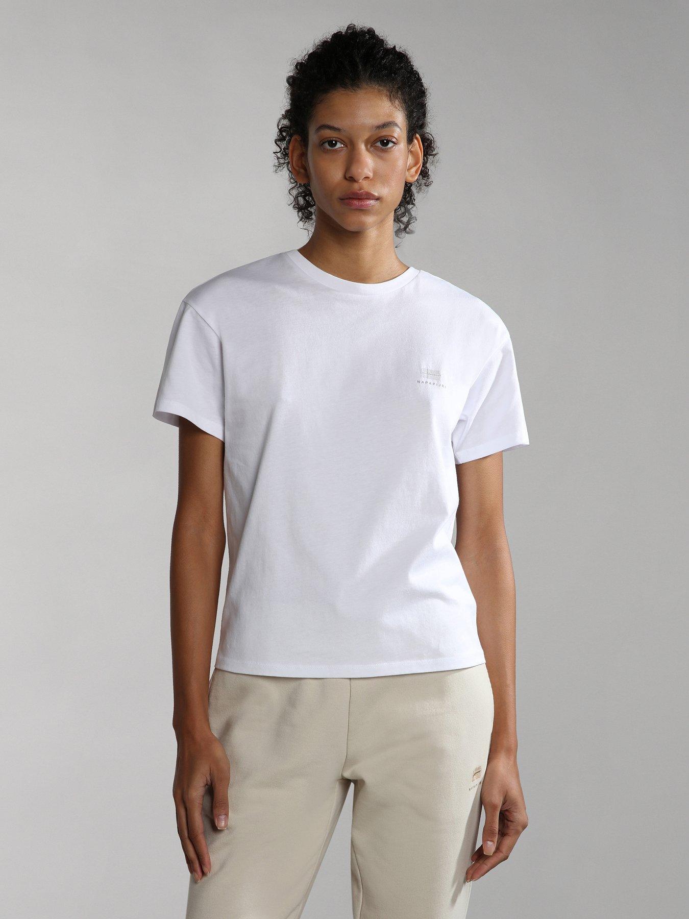 NAPAPIJRI S-Nina T-Shirt - White | very.co.uk