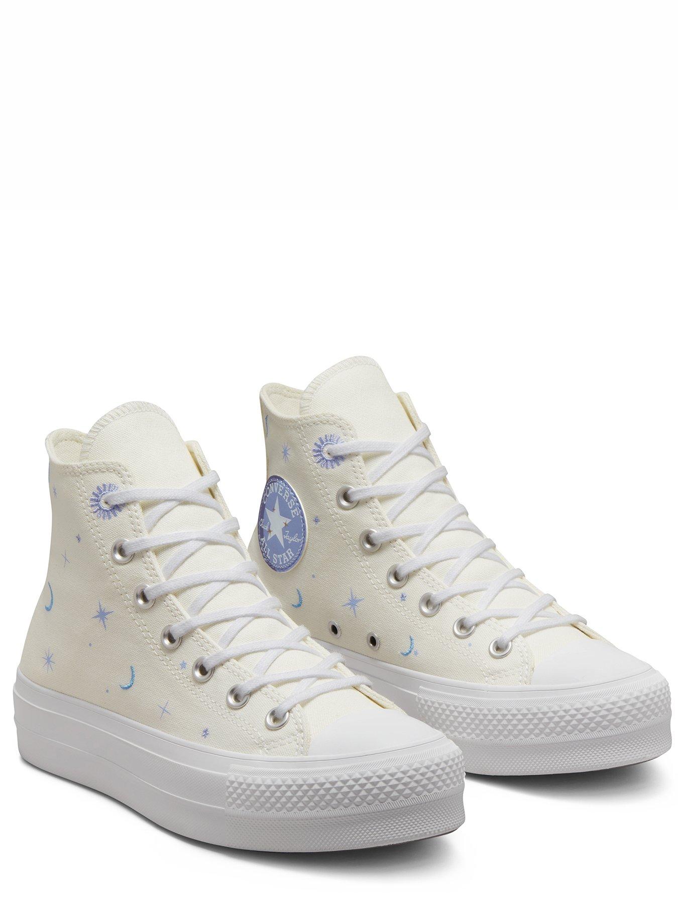 Converse Chuck Taylor All Star Lift Hi-Tops - Off-White | very.co.uk