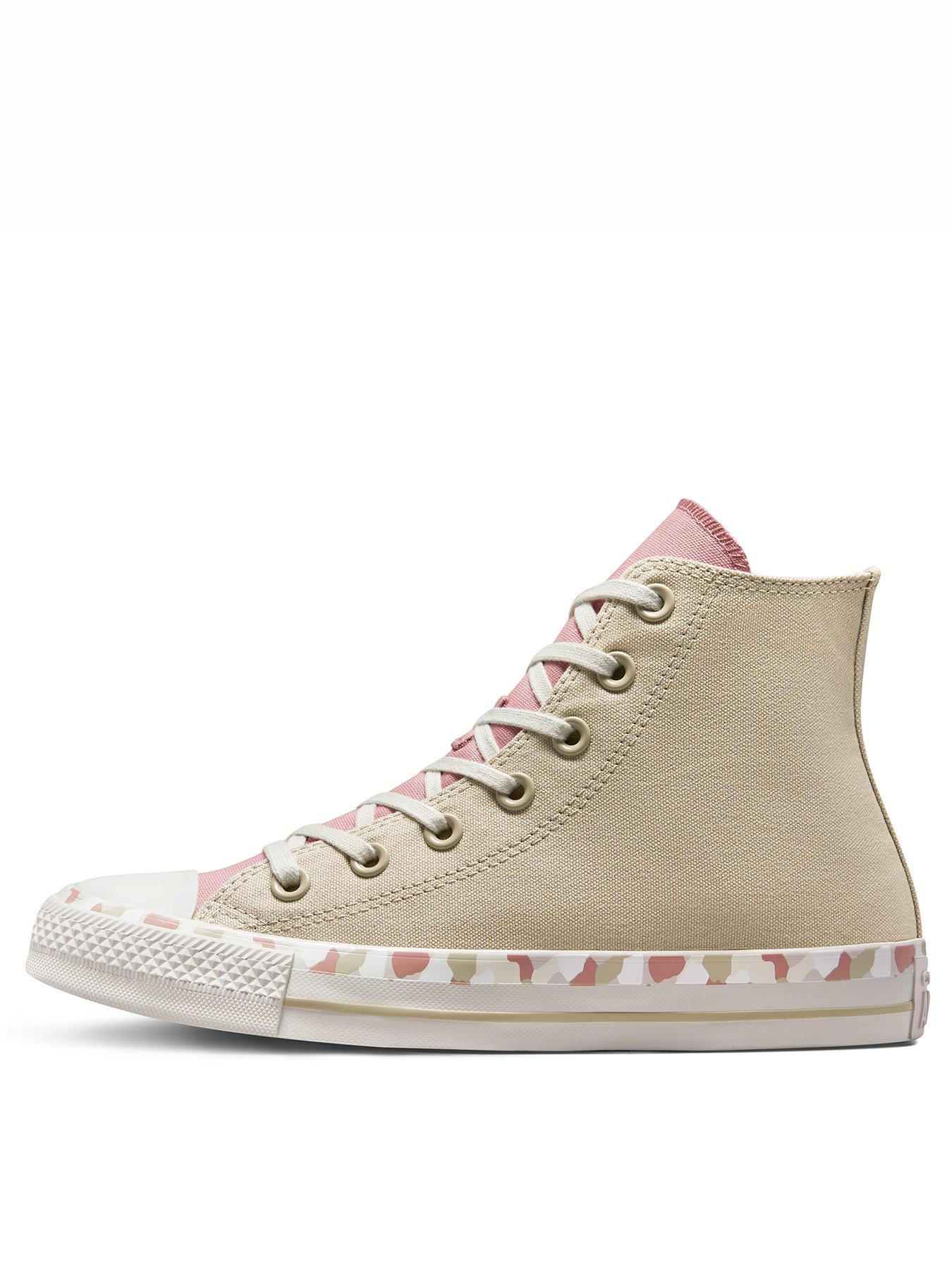 Converse beige high outlet tops