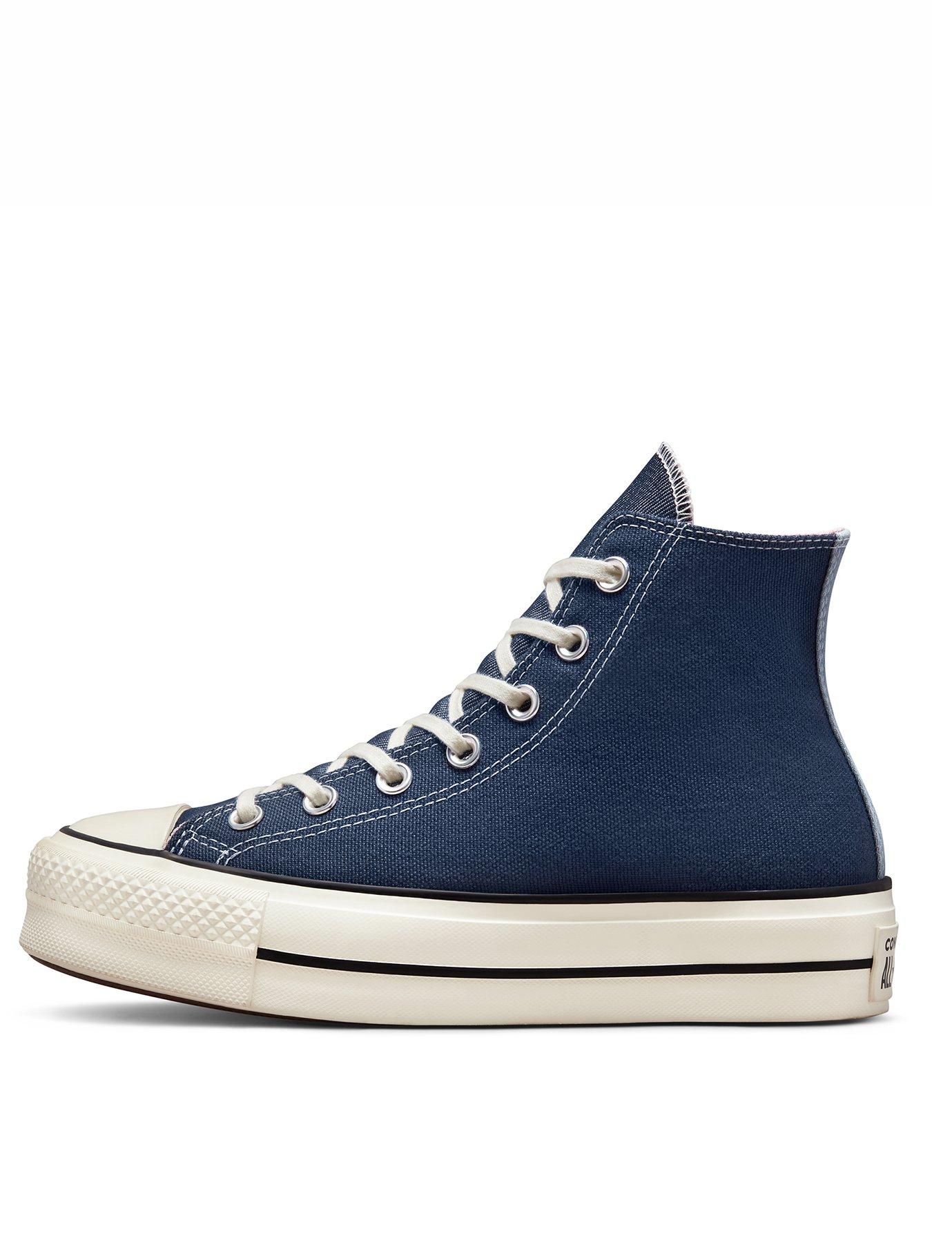 Blue converse shop sale