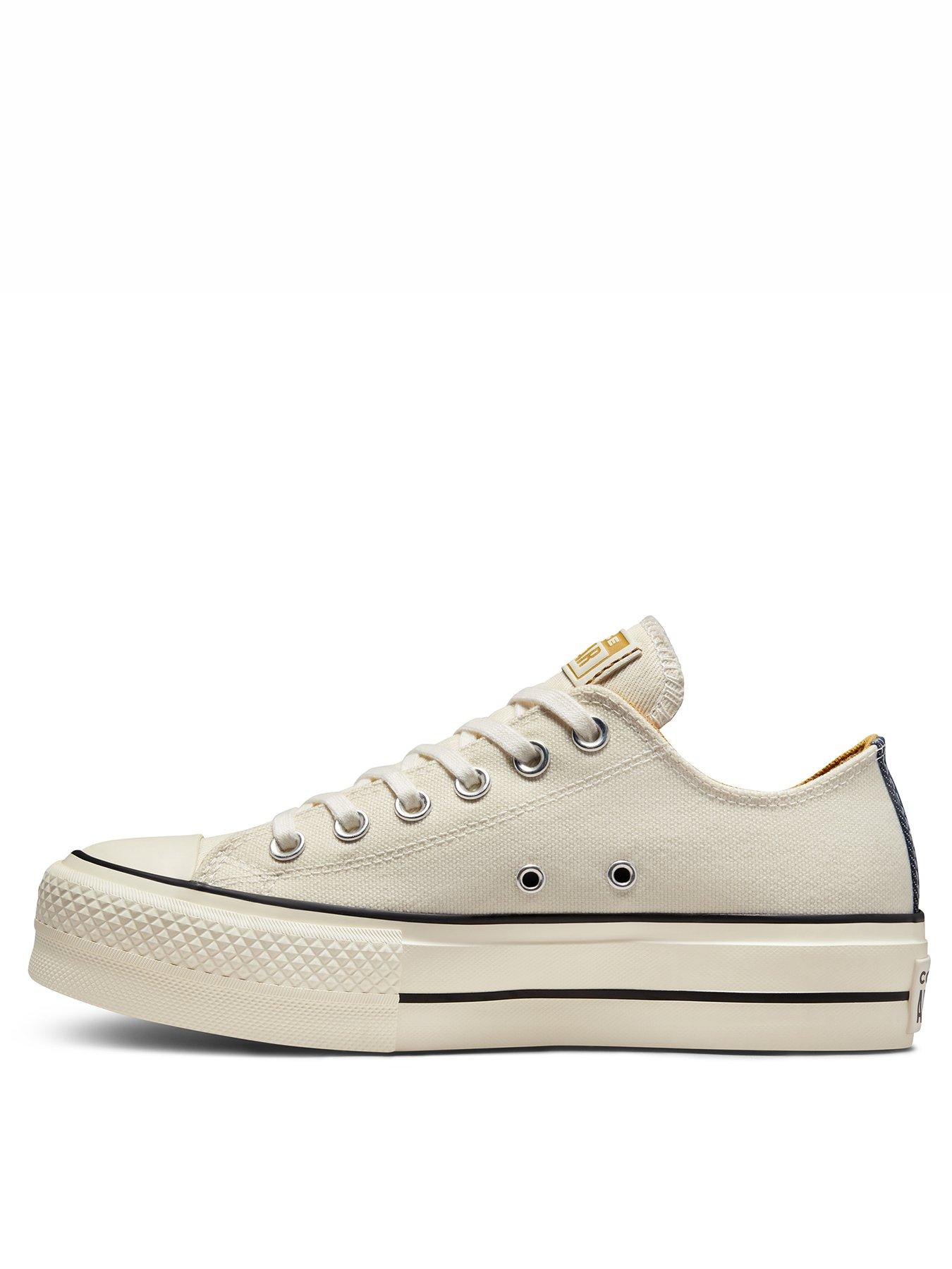 Chuck taylor all star lift low top on sale white