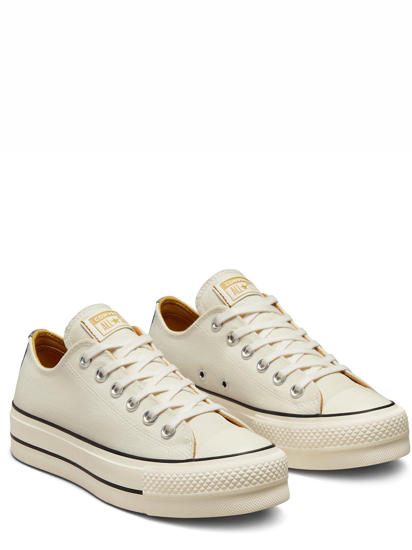Chuck Taylor All Star Platform Fashion Ox - Off-White | very.co.uk