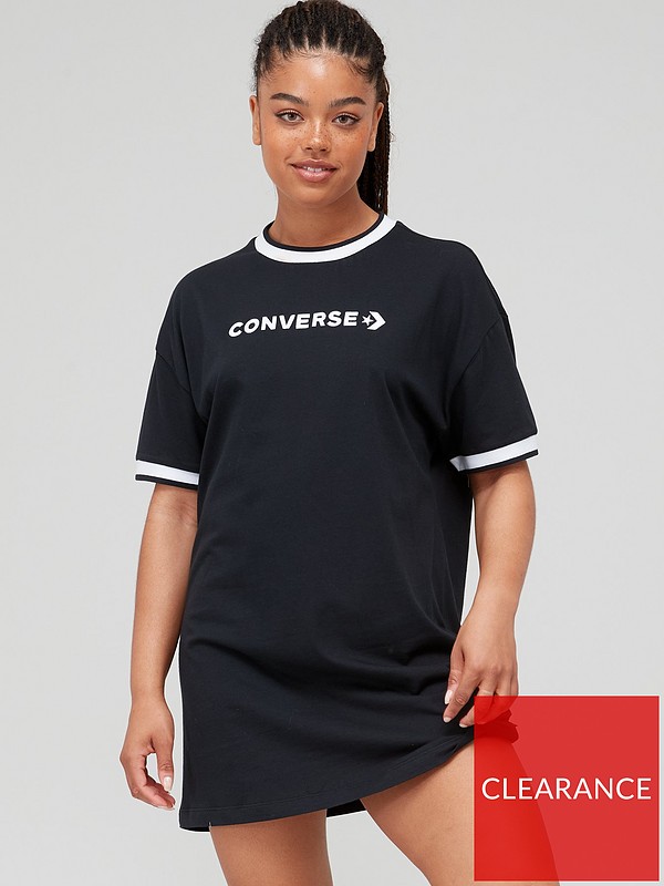 Converse Wordmark T-Shirt Dress - Black