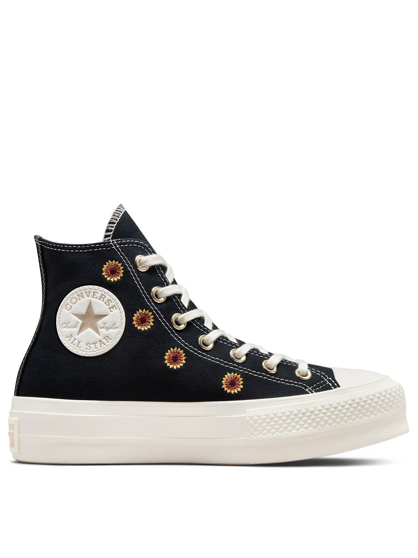 Converse Chuck Taylor All Star Lift Platform Festival Florals - Black ...