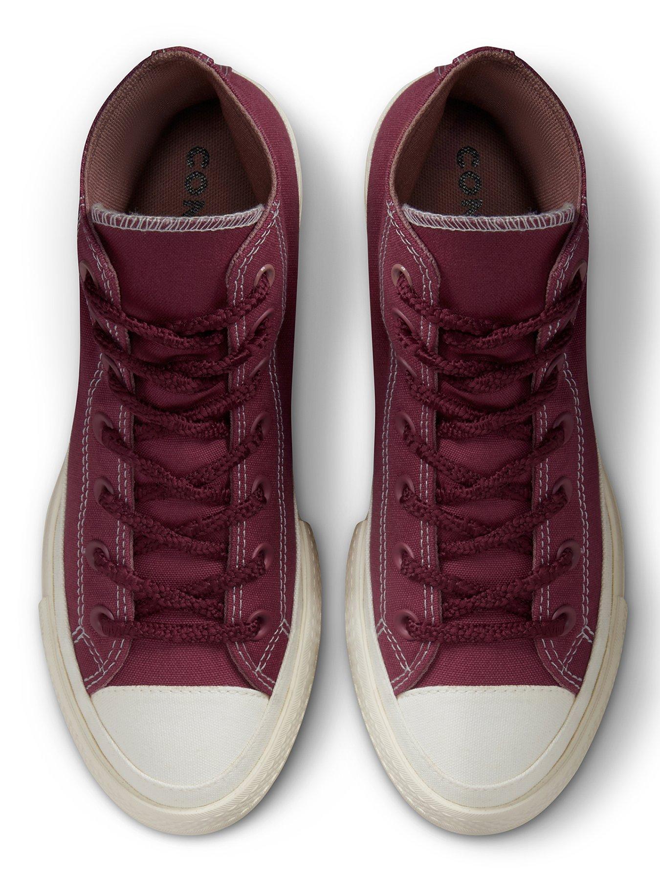 Converse Chuck Taylor All Star Lift Platform Workwear Textiles Hi Tops Pink Very