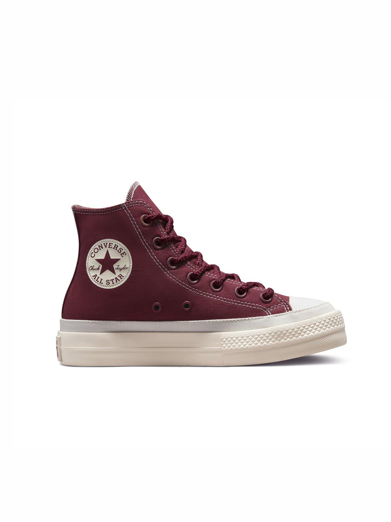 Pink high top converse best sale