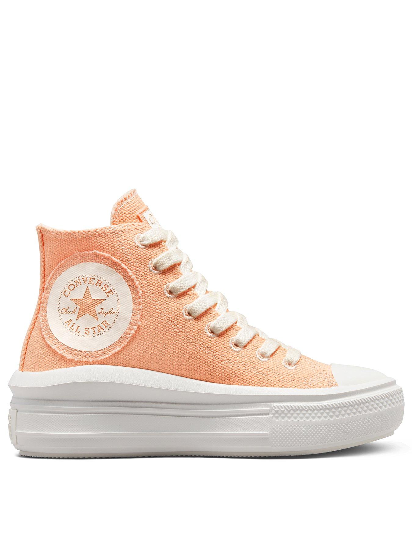 Orange hotsell sparkly converse