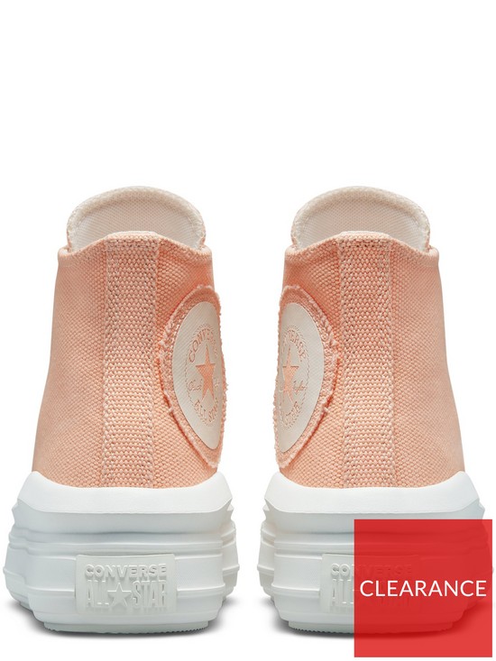 stillFront image of converse-womens-chuck-taylor-all-star-move-hi-top-trainers-light-orange