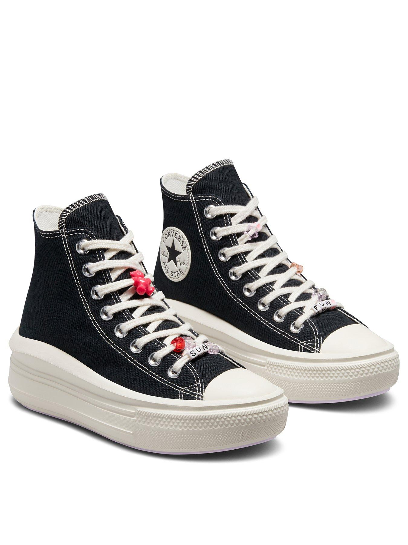 Converse Chuck Taylor All Star Move Platform DIY Beads Black