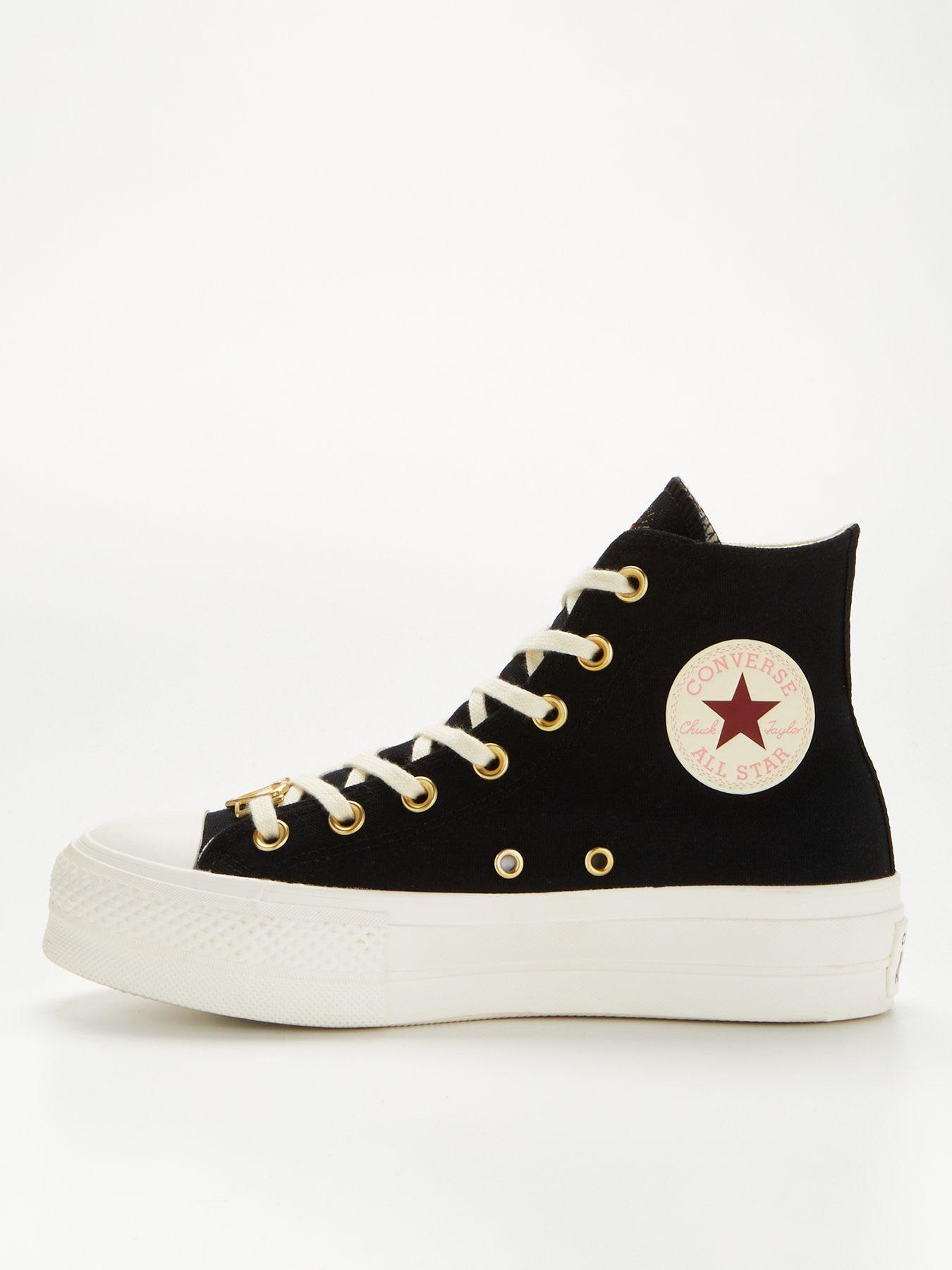 Converse Chuck Taylor All Star Lift Hi Tops   Black   very.co.uk