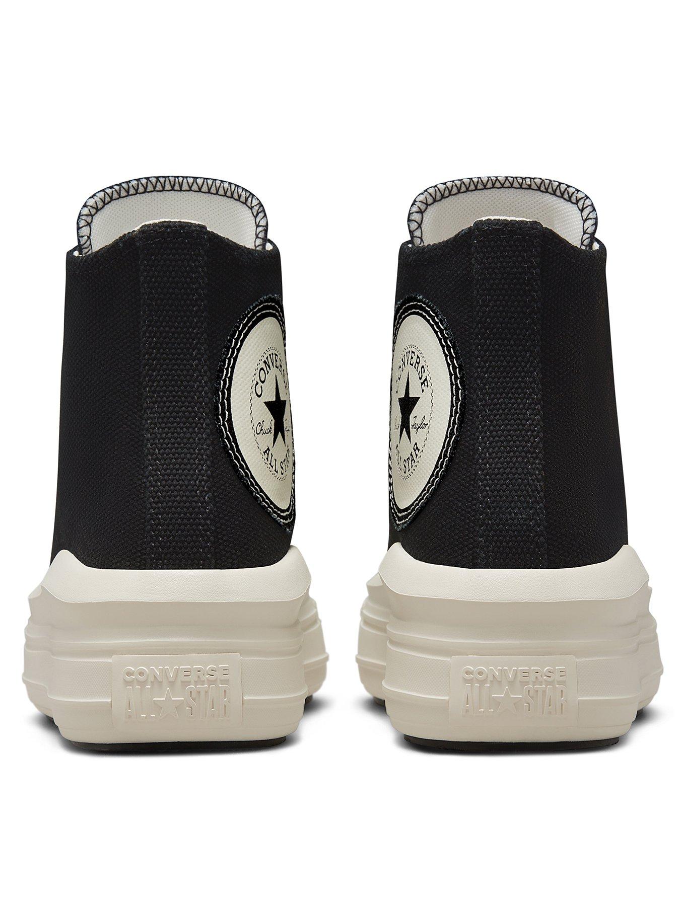 Converse Chuck Taylor All Star Move Hi-Tops - Black | very.co.uk