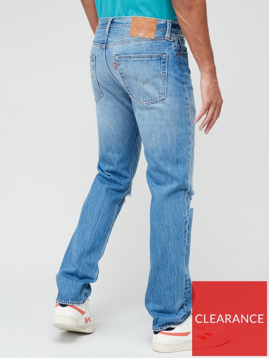 stillFront image of levis-501reg-original-straight-fit-jeans-1983-501-jean-dx-blue