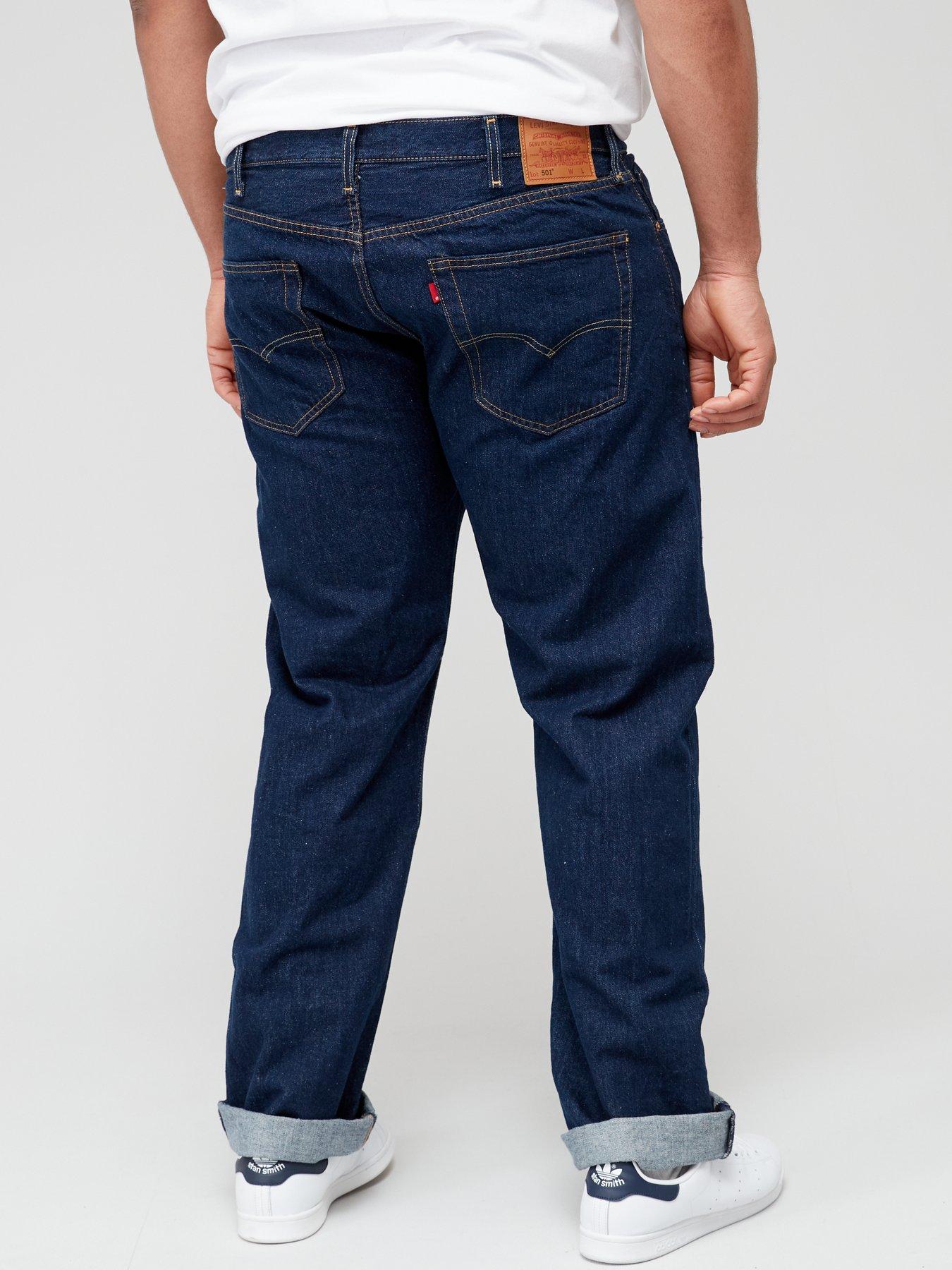 Big Tall 501 Original Straight Fit Jeans Onewash Dark Wash