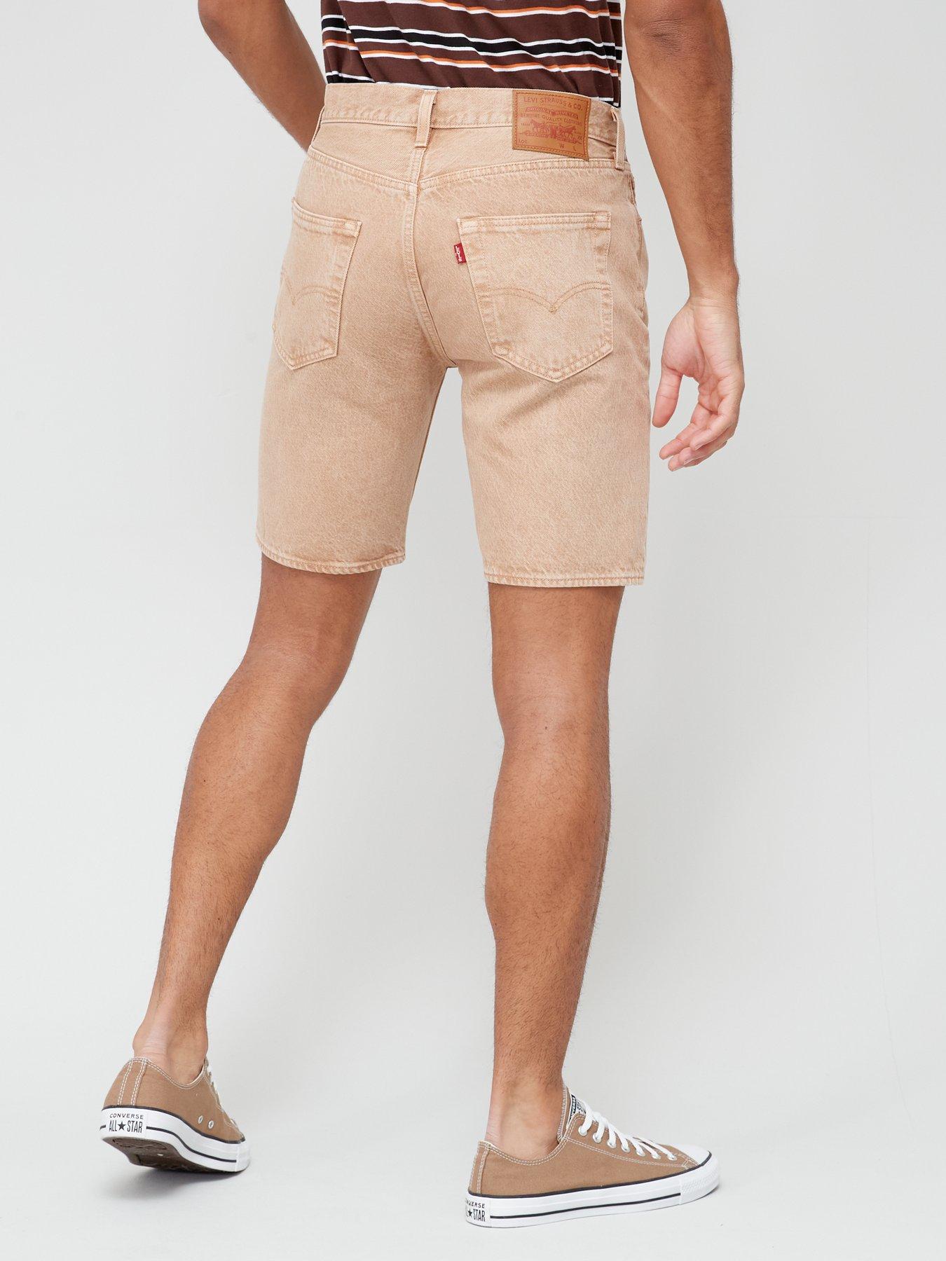 Levis shorts beige hot sale