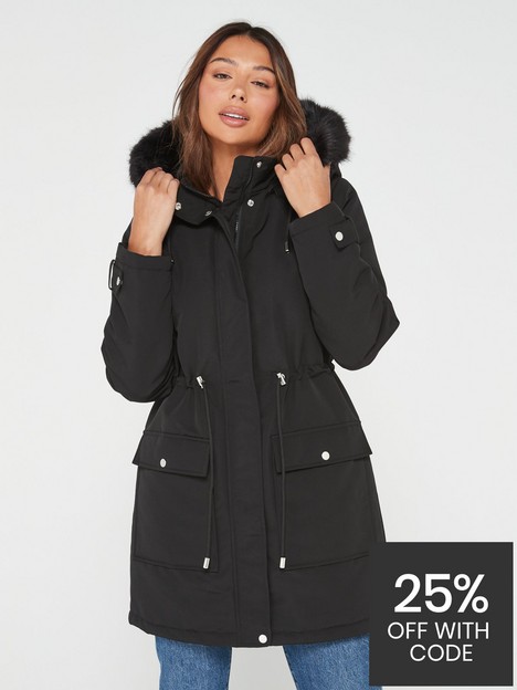 everyday-ultimate-parka-with-faux-fur-trim-black