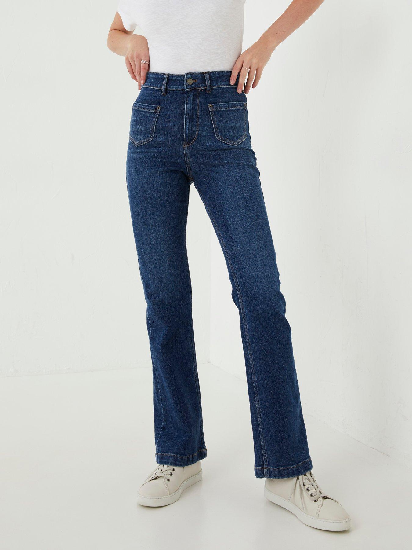 JJXX Tokyo High Rise Wide Leg Jean - Dark Blue | Very.co.uk