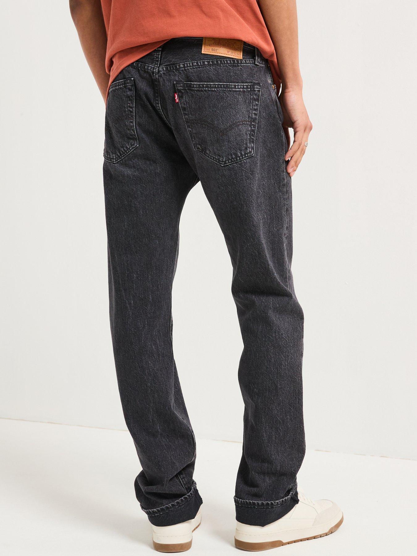 Levi's 501® Original Straight Fit Jeans - Crash Courses - Black | Very