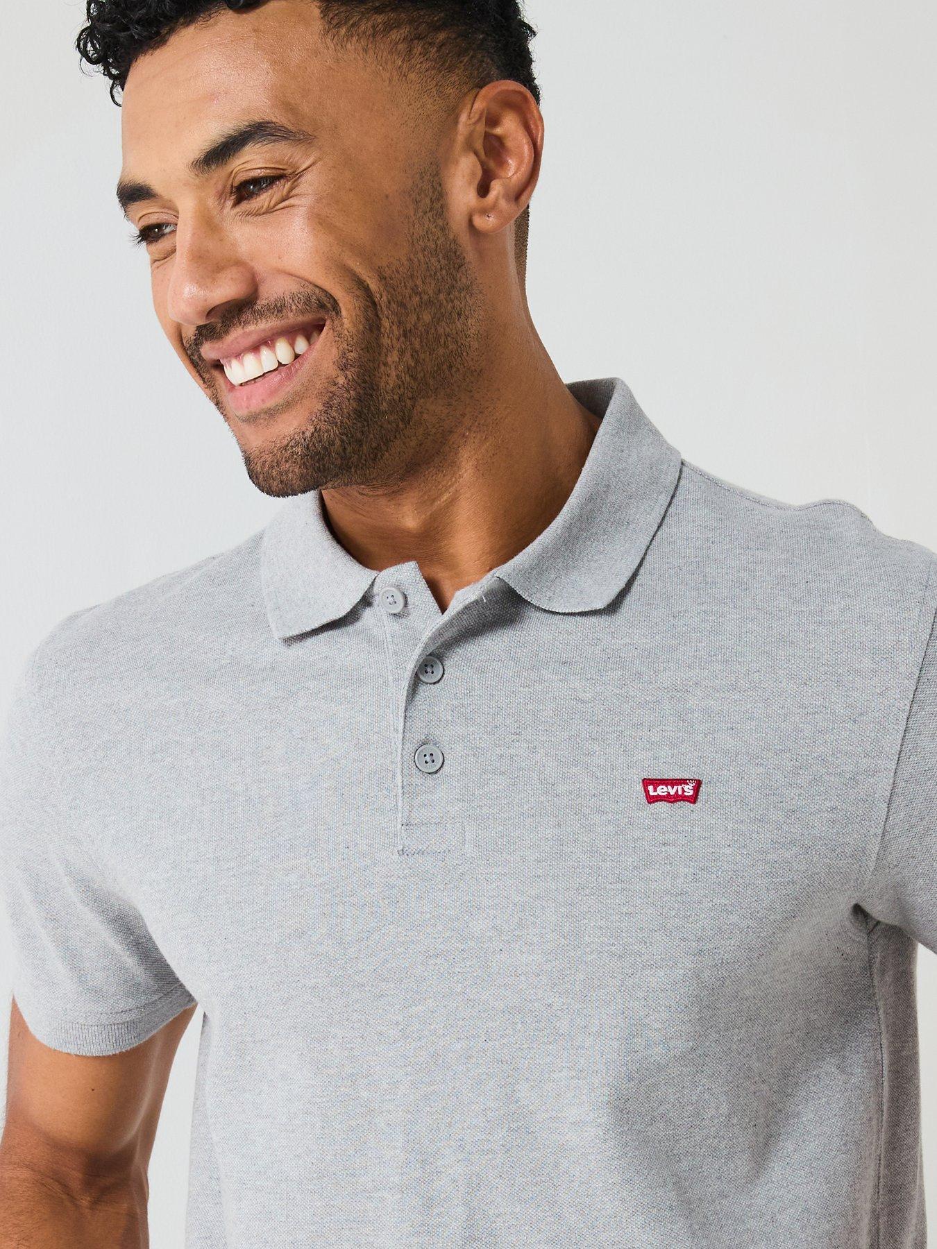 Image 4 of 5 of Levi's Housemark Logo Polo Shirt - Grey