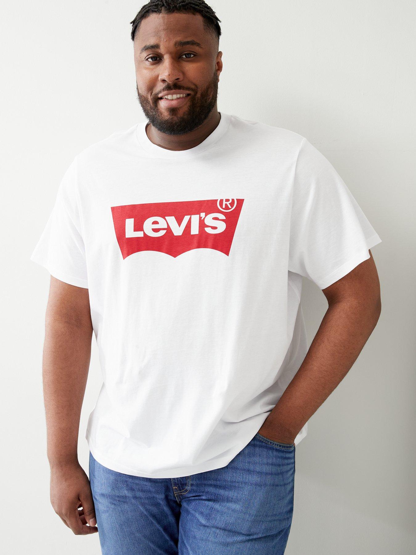 Levi s Big Tall Batwing Logo T shirt White Very