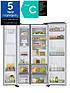  image of samsung-series-8-rs68a884csleu-american-style-fridge-freezernbspwith-spacemaxtrade-technology-c-rated--nbspsilver