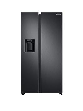 Product photograph of Samsung Series 8 Rs68a884cb1 Eu American-style Fridge Freezer With Spacemax Trade Technology - C Rated - Black Stainless Steel from very.co.uk
