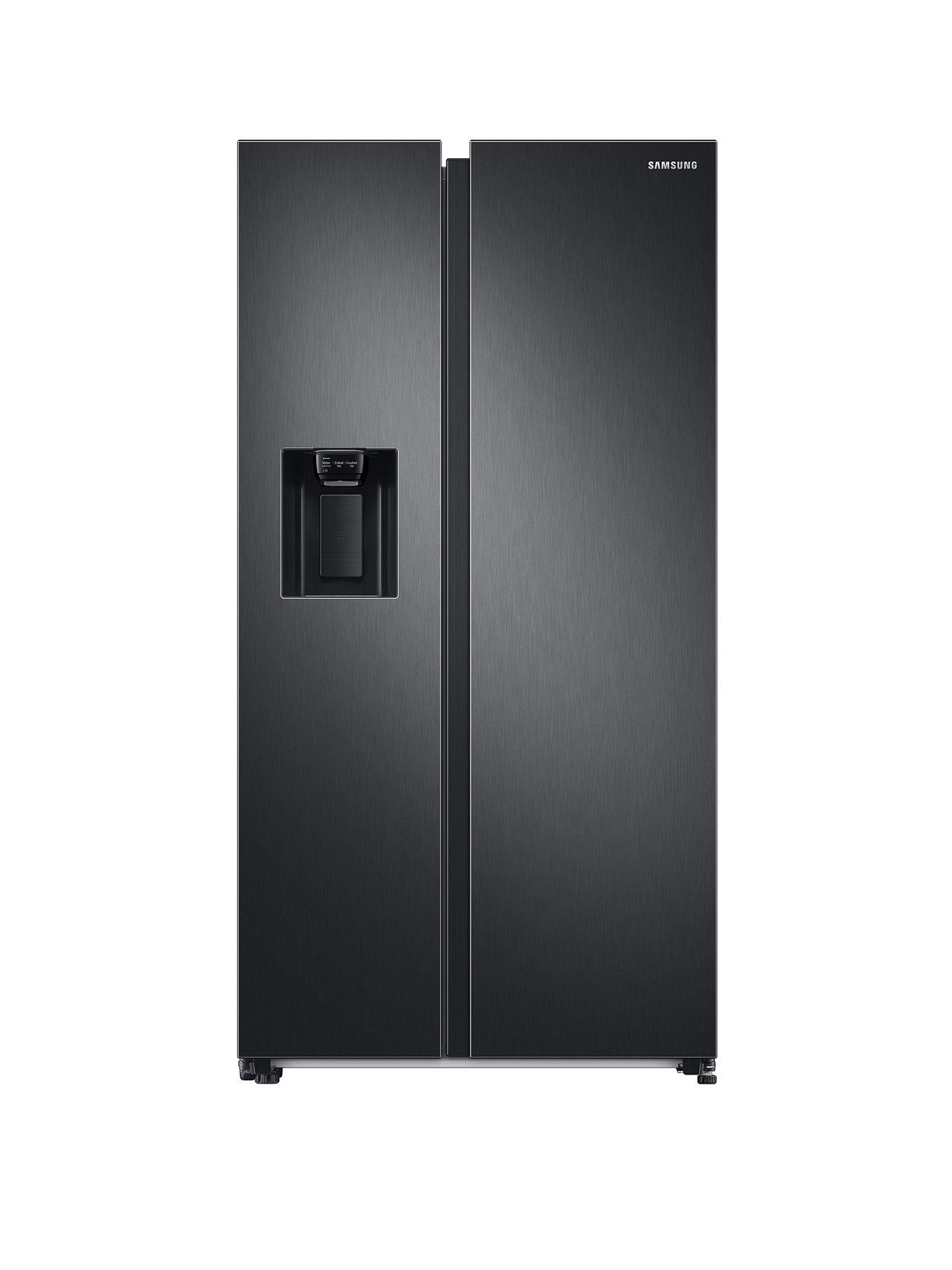 undefined Series 8 RS68A884CB1/EU American-Style Fridge Freezer with SpaceMax™ Technology - C Rated - Black Stainless Steel