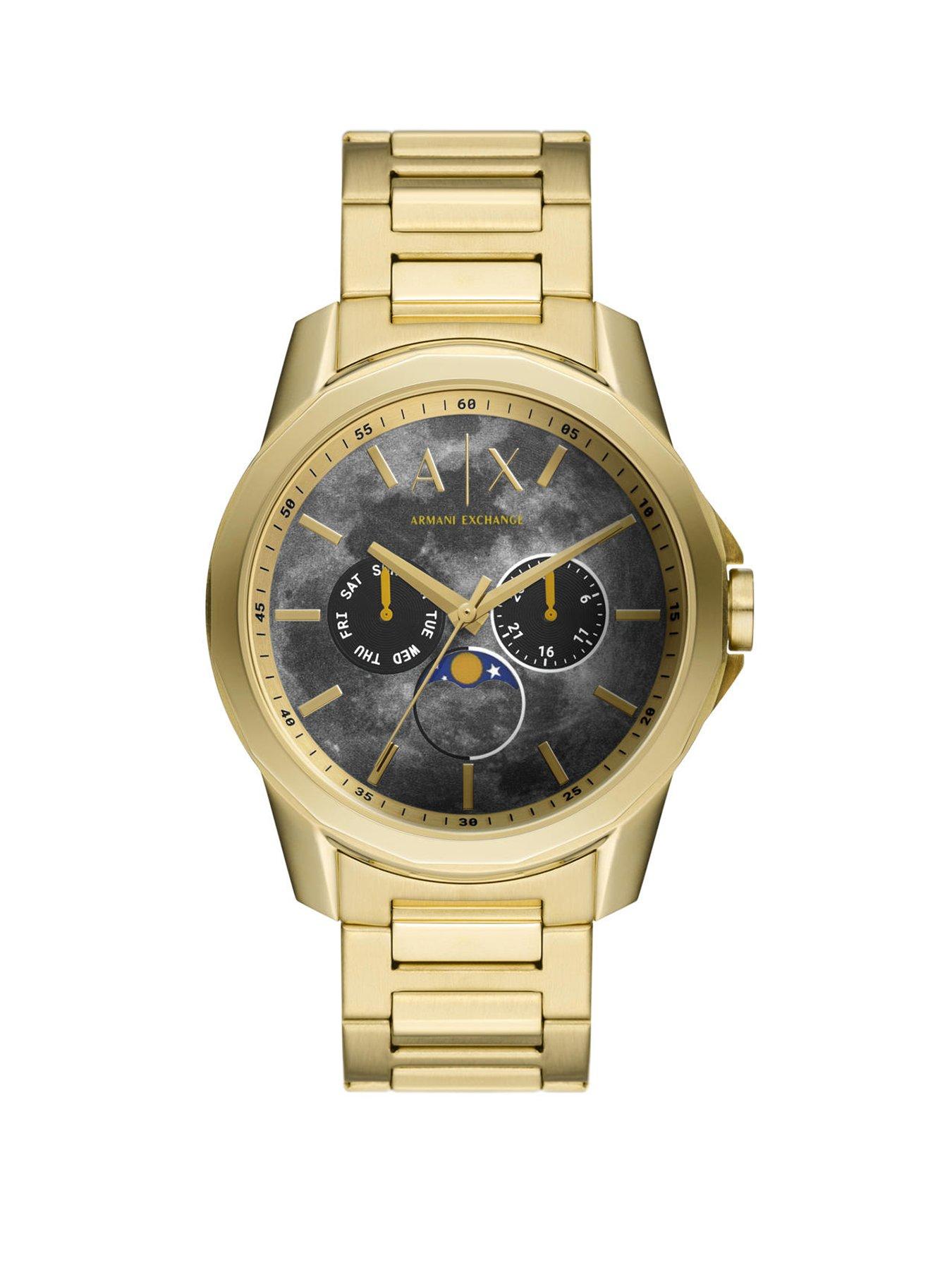 Product photograph of Armani Exchange A X Men S Banks Watch Stainless Steel from very.co.uk
