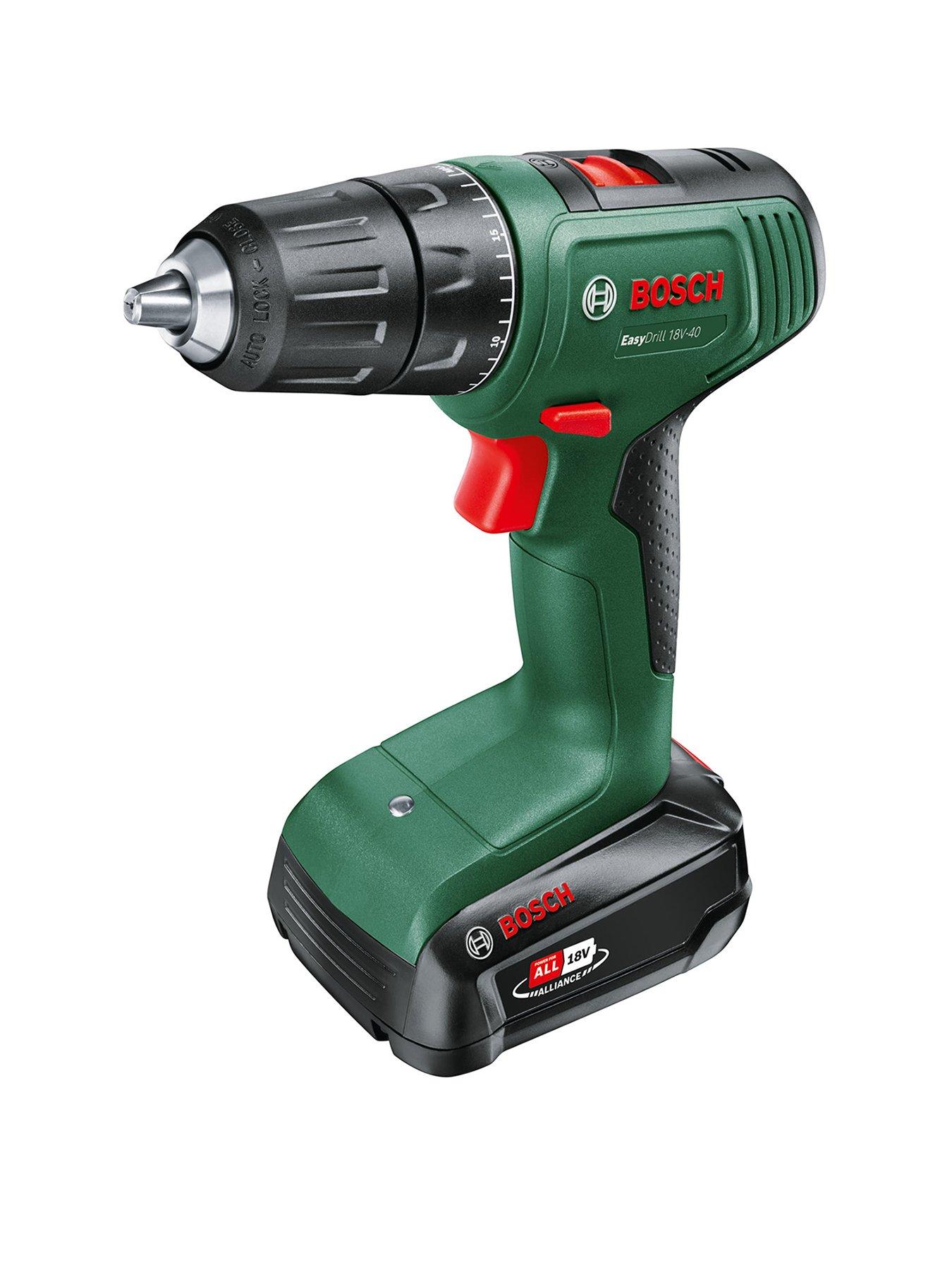 Product photograph of Bosch Easydrill 18v-40 Cordless Drill Driver With 1x 1 5ah Battery from very.co.uk