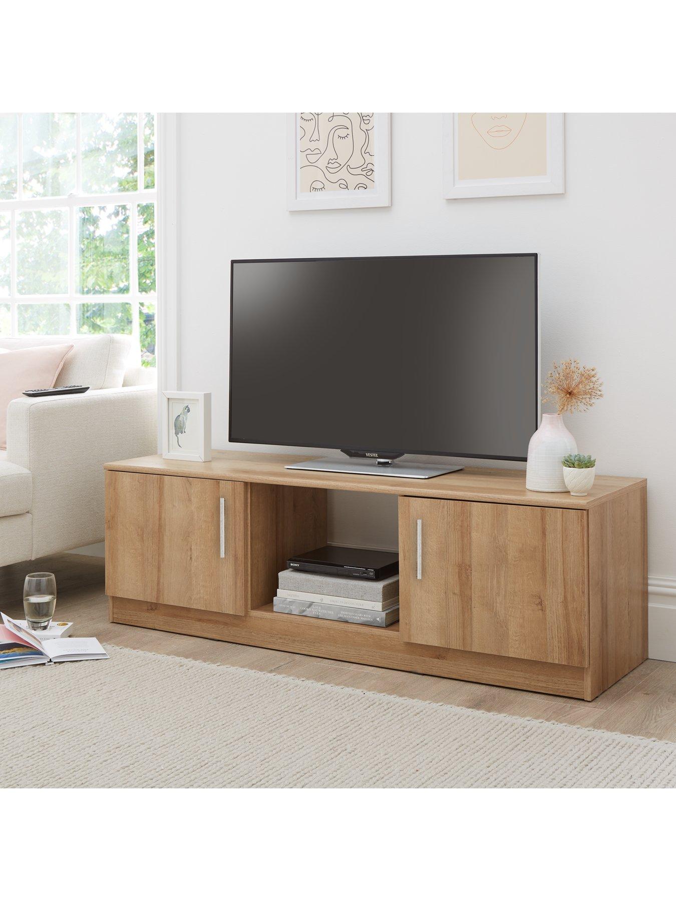 Light oak effect 2024 tv unit