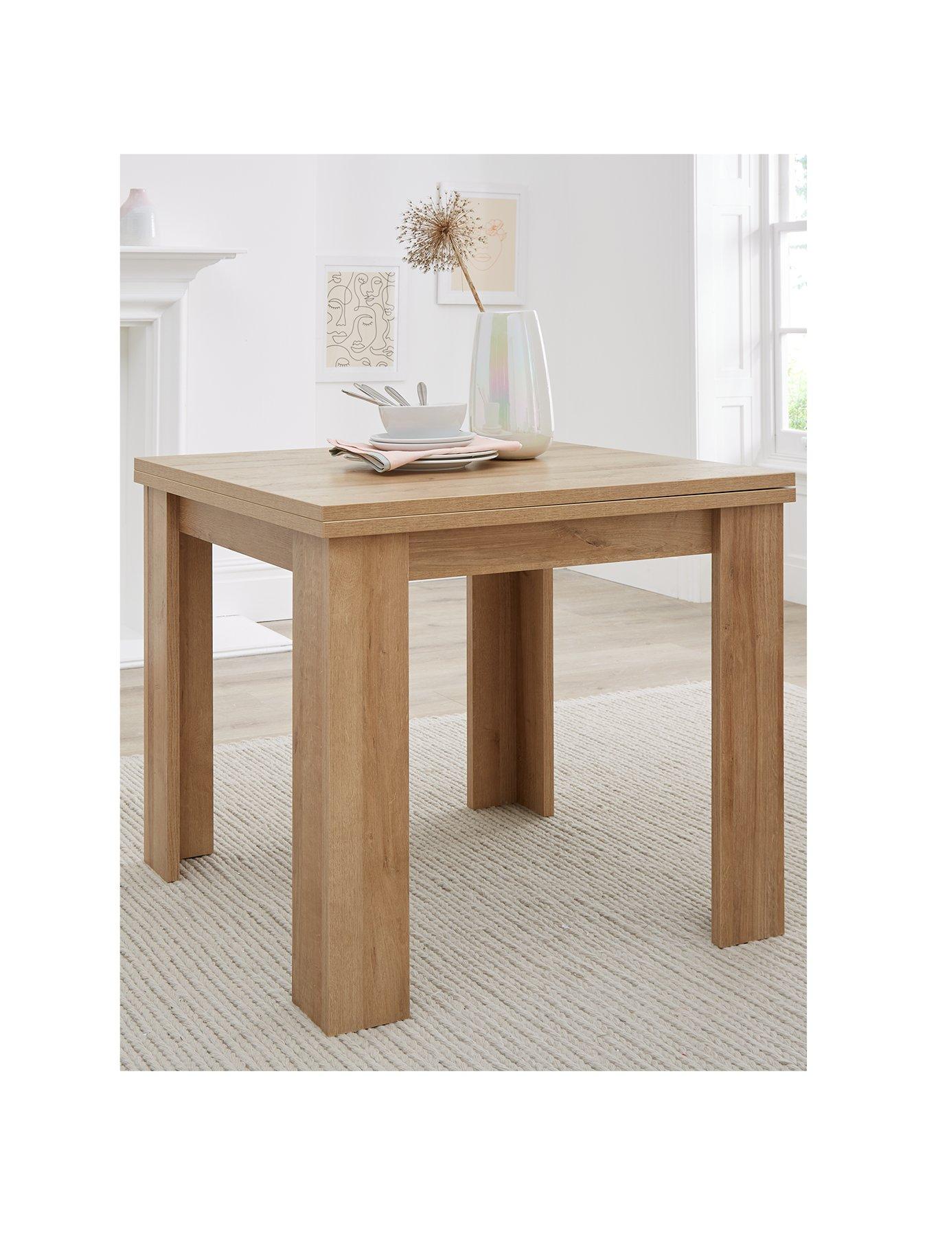 Image 3 of 7 of Everyday Panama 80-160 cm&nbsp;Extending Dining Table - Dark Oak&nbsp;- FSC&reg; Certified