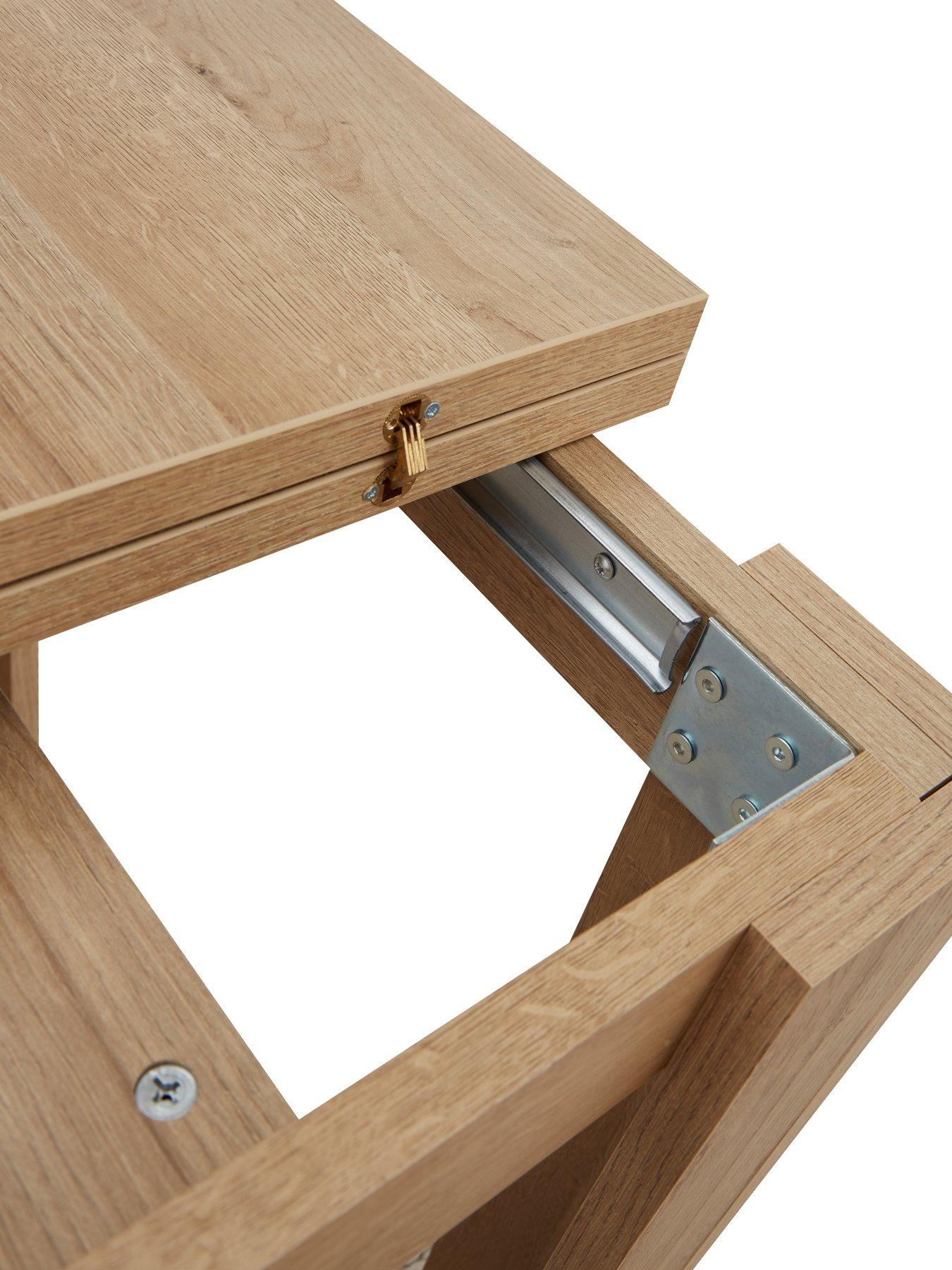 Image 5 of 7 of Everyday Panama 80-160 cm&nbsp;Extending Dining Table - Dark Oak&nbsp;- FSC&reg; Certified