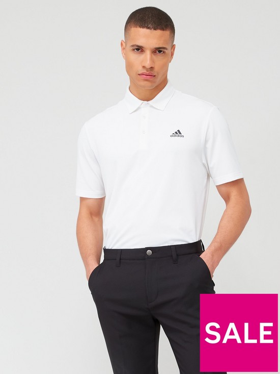 front image of adidas-golf-ultimatenbsp365-solid-left-chest-polo-white