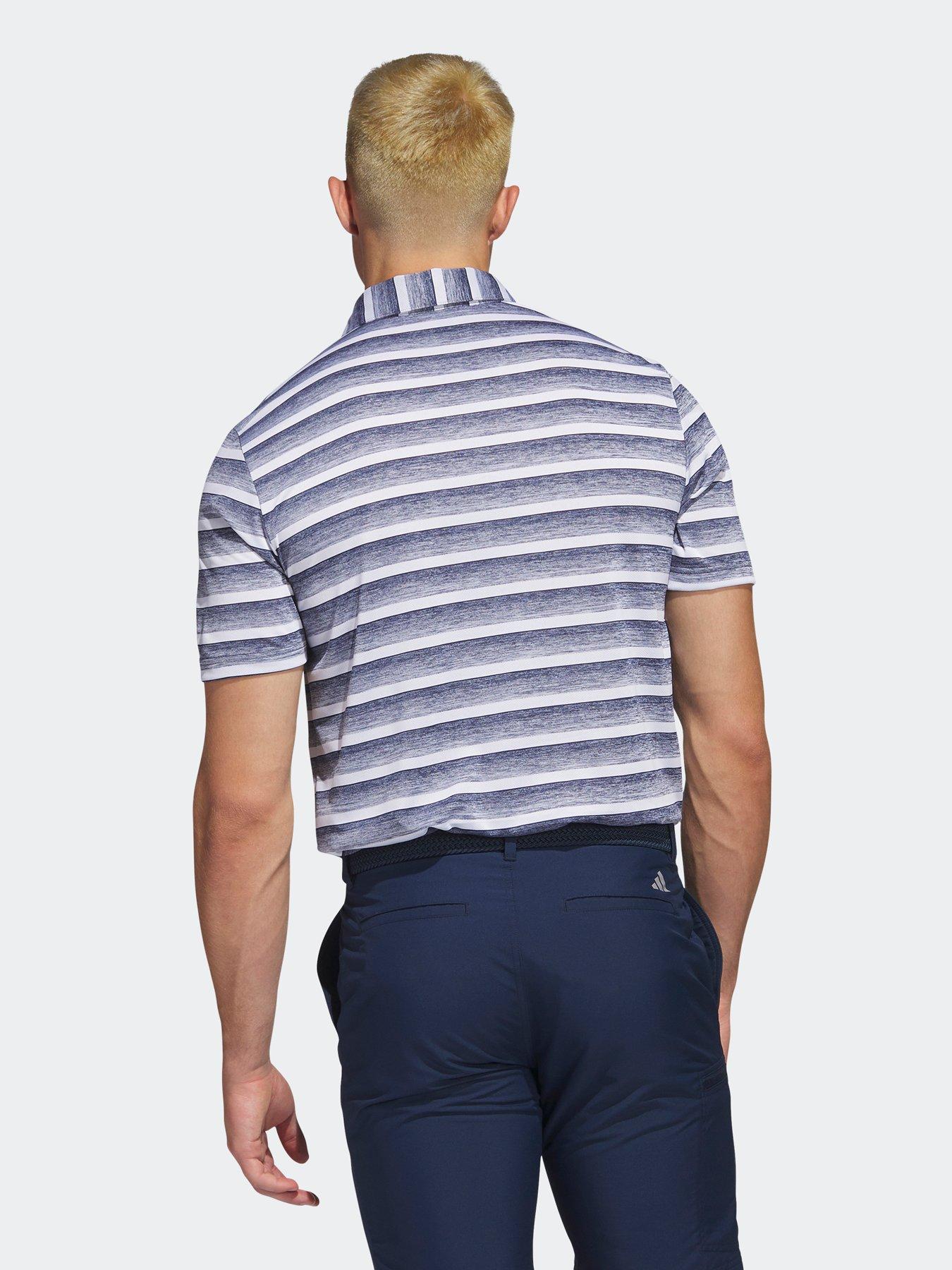 Image 2 of 5 of adidas Golf&nbsp;Two Colour Stripe Polo - Navy