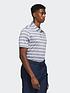  image of adidas-golf-mens-two-color-stripe-polo-grey