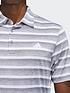  image of adidas-golf-mens-two-color-stripe-polo-grey