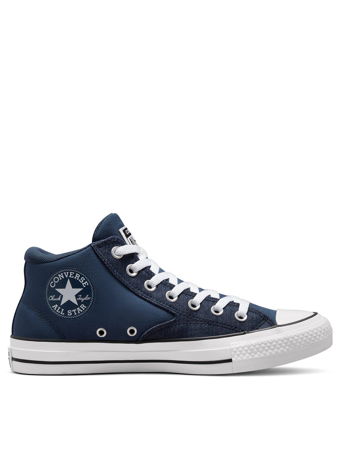 converse navy & white all star malden trainers