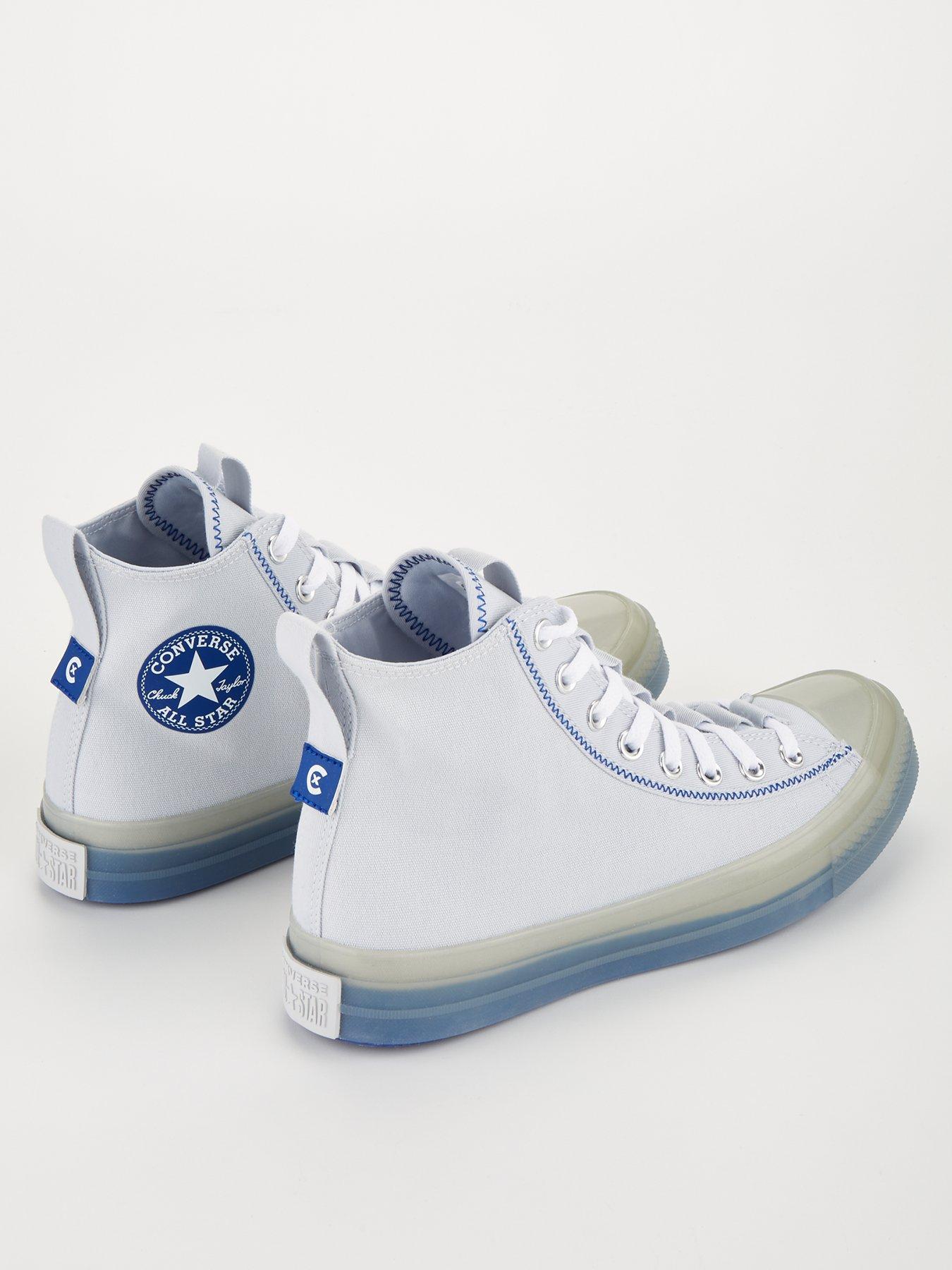 Converse grey deals blue